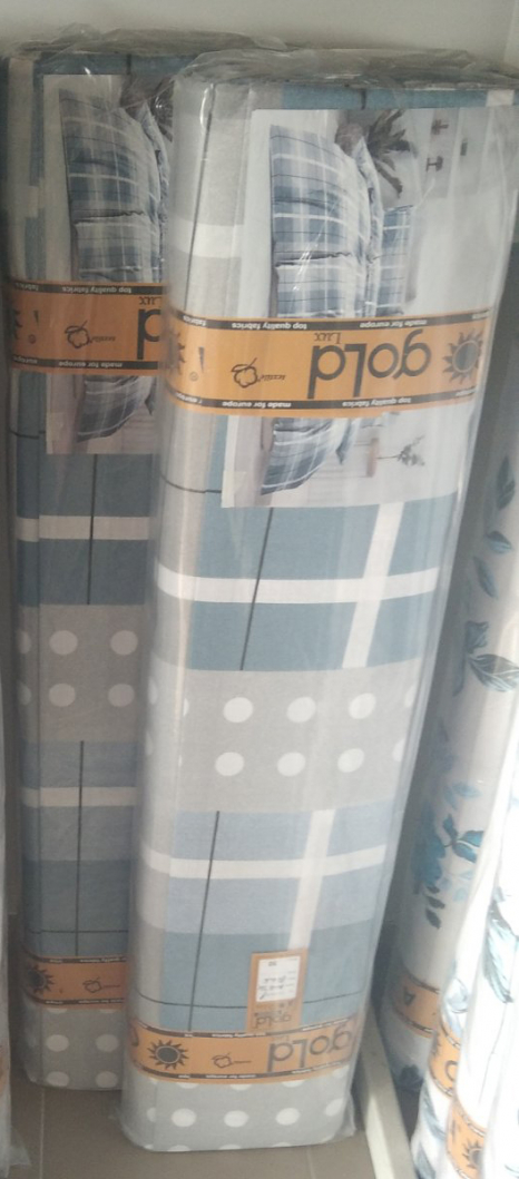 Ткань для постельного белья Бязь "Gold" Lux GL3601blue