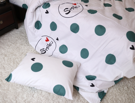 Семейный набор хлопкового постельного белья из Сатина №831 Черешенка™