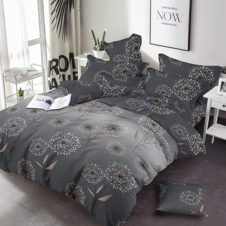 Тканина для постільної білизни Бязь "Gold" Lux GL37101grey