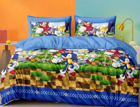 Полуторний набір постільної білизни 150*220 із Бязі "Gold" №615280 Черешенка™