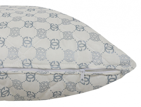 Подушка стьобана на блискавці 70*70 мікрофібра/холлофайбер №7070-15