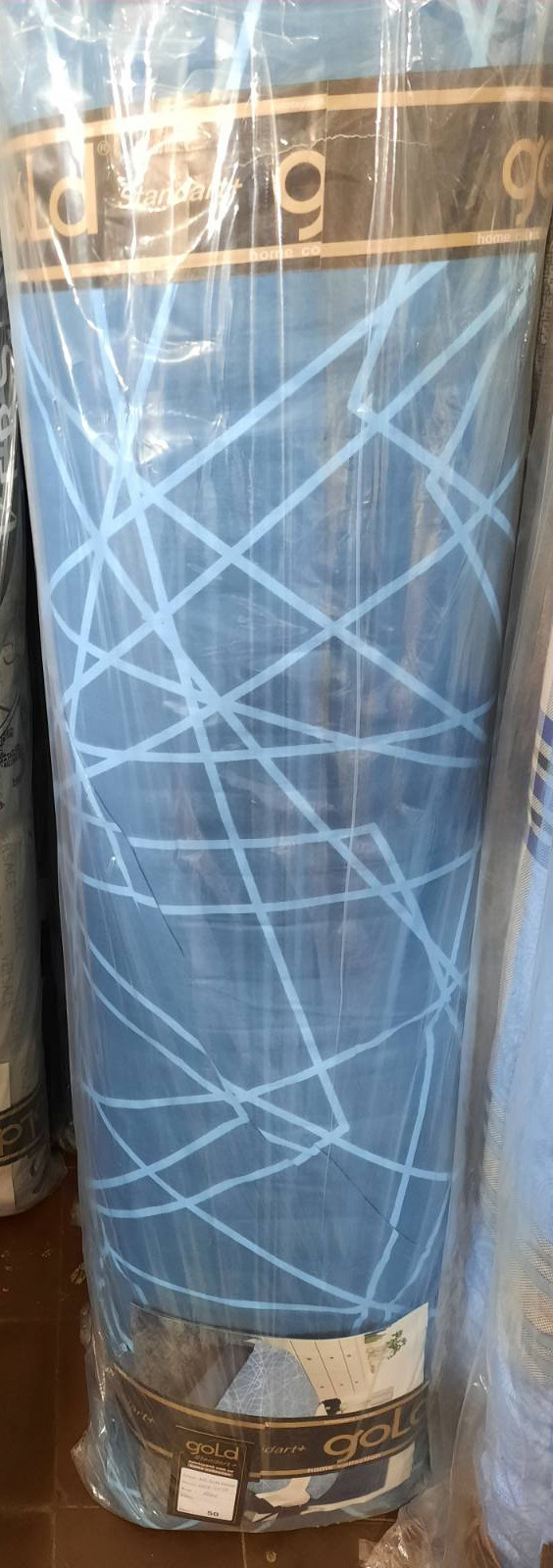 Ткань для постельного белья Бязь "Gold" Lux GL3676blue