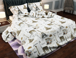 Тканина для постільної білизни Бязь "Gold" Lux GL1047