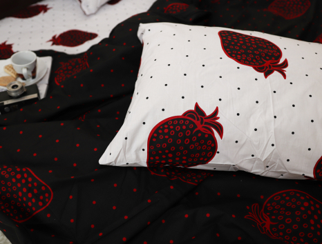 Семейный набор хлопкового постельного белья из Бязи "Gold" №151336AB Черешенка™