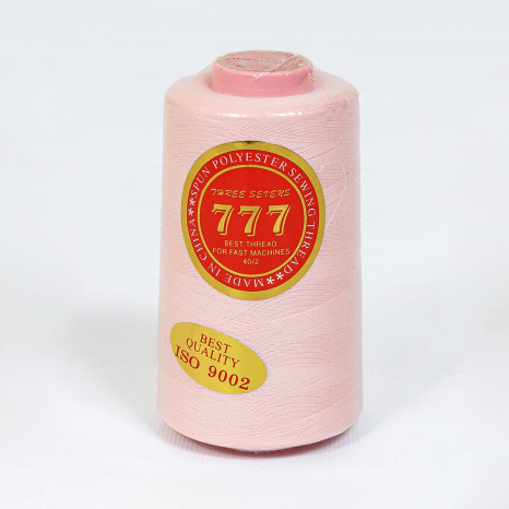 Нитки 777 40/2 122 блідо-рожевий