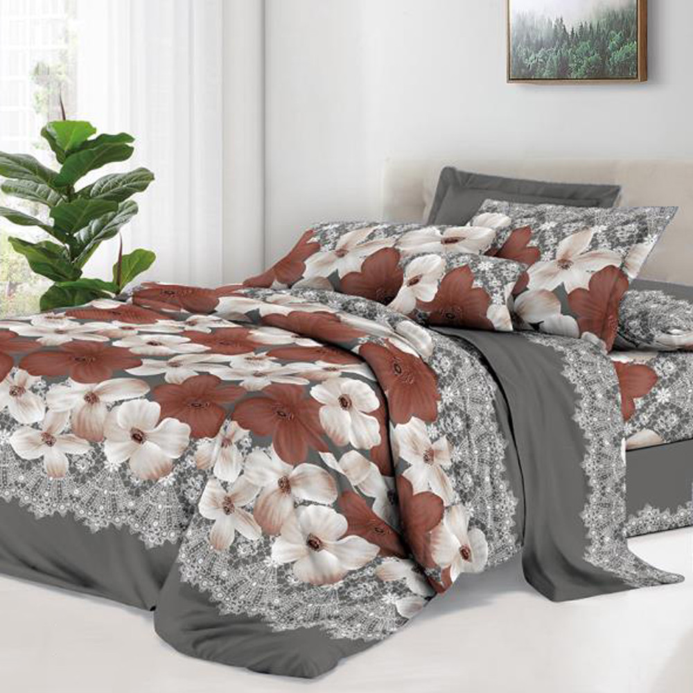 Полуторний набір постільної білизни 150*220 із полікотону №207944 Черешенька™