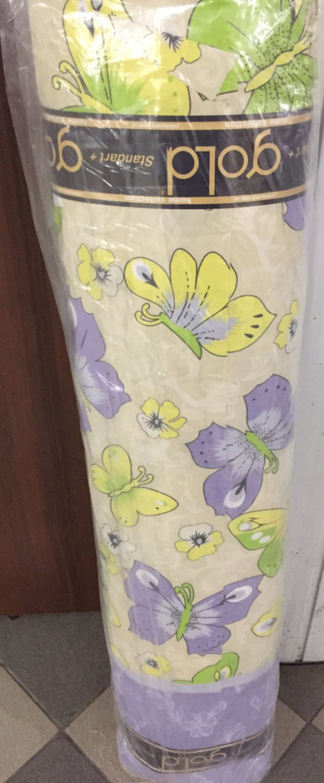 Ткань для постельного белья Бязь "Gold" Lux "Планета бабочек" GL036