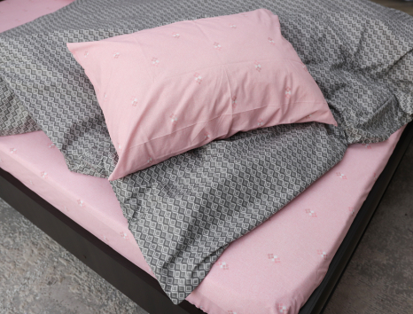 Двоспальний набір постільної білизни 180*220 із Бязі "Gold" №155032AB Черешенка™