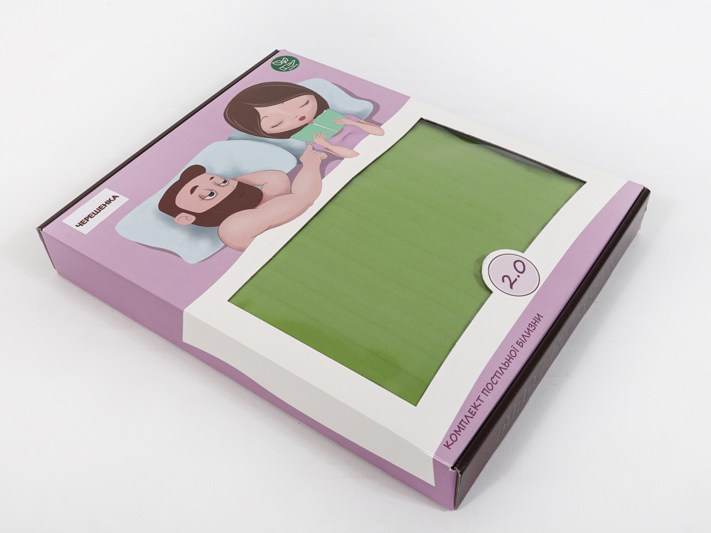 Двоспальний набір постільної білизни 180*220 зі Страйп Сатину №504442 Черешенка™