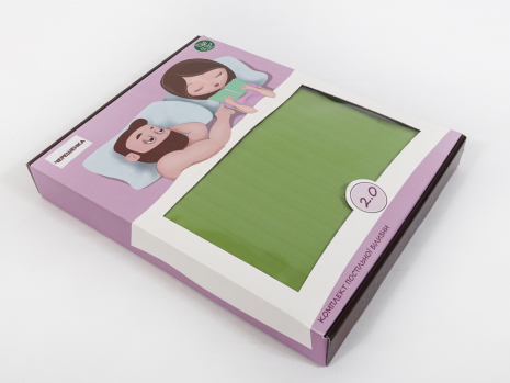 Двоспальний набір постільної білизни 180*220 зі Страйп Сатину №504442 Черешенка™