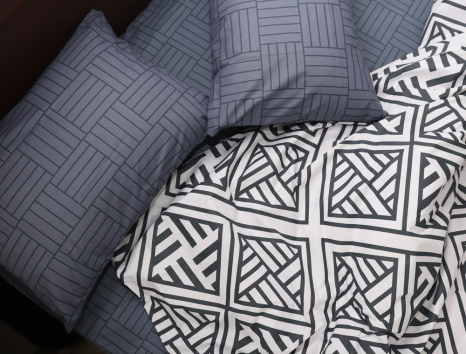 Полуторный набор постельного белья 150*220 из Бязи "Gold" №151301AB Черешенка™