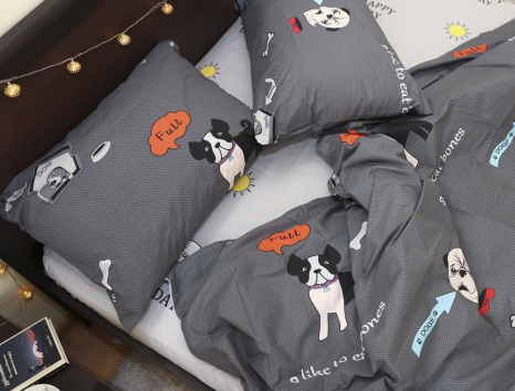 Семейный набор хлопкового постельного белья из Бязи "Gold" №153925AB Черешенка™