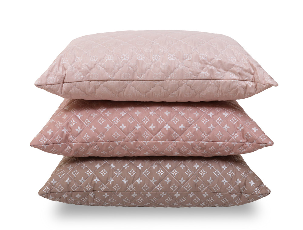 Подушка стьобана на блискавці 50*70 мікрофібра/холлофайбер №5070-3