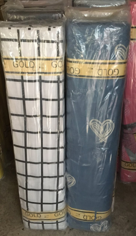 Тканина для постільної білизни Бязь "Gold" Lux "Намальоване серце" GL1560 (A+B) - (50м+50м)