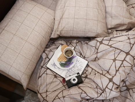 Двоспальний набір постільної білизни 180*220 із Бязі "Gold" №154423AB Черешенка™