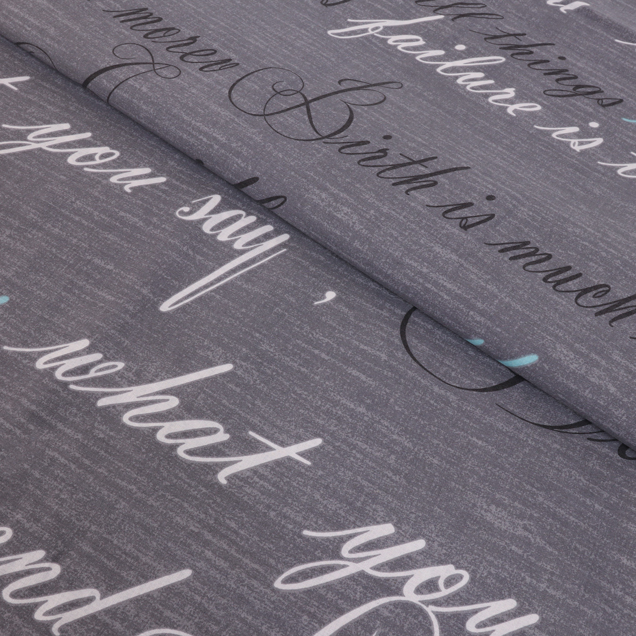 Тканина для постільної білизни Бязь "Gold" Lux "Текстовий лист" GL1333 (A+B) - (50м+50м)