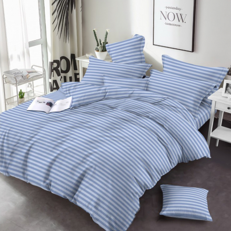 Тканина для постільної білизни Бязь "Gold" Lux однотонна GLS222Blue (50м)