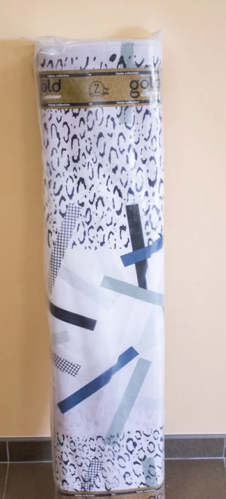 Тканина для постільної білизни Бязь "Gold" Lux "Синя лінія" GL1108