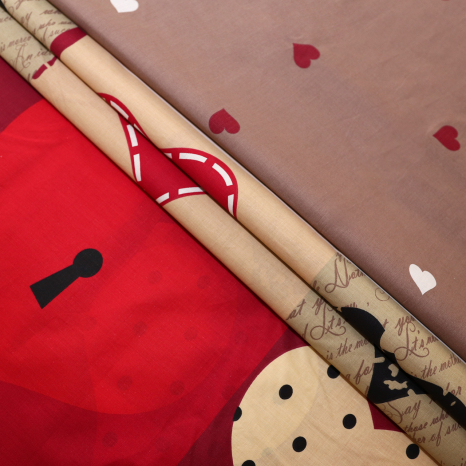 Тканина для постільної білизни Бязь "Gold" Lux GL1536 (A+B) - (50м+50м)