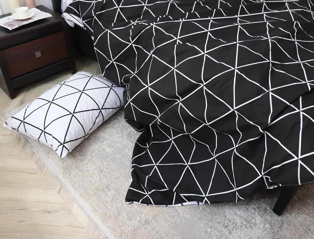 Полуторний набір постільної білизни 150*220 із Бязі "Gold" №158155AB Черешенка™