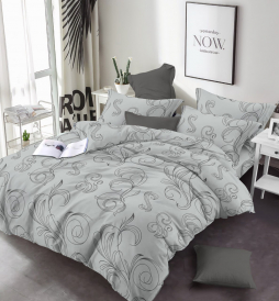 Тканина для постільної білизни Бязь "Gold" Lux GL19540grey