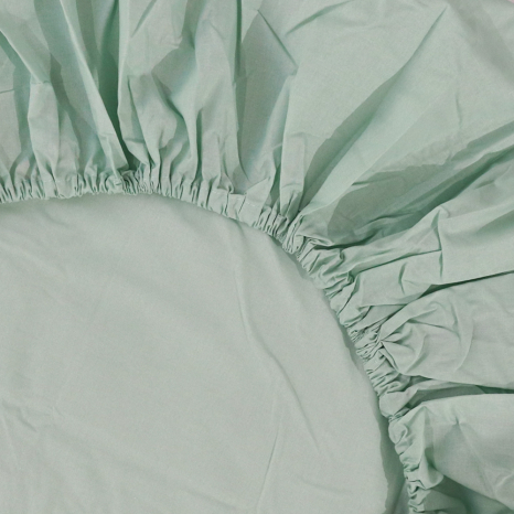 Простирадло на резинці (180*200*25) м'ятне №1035