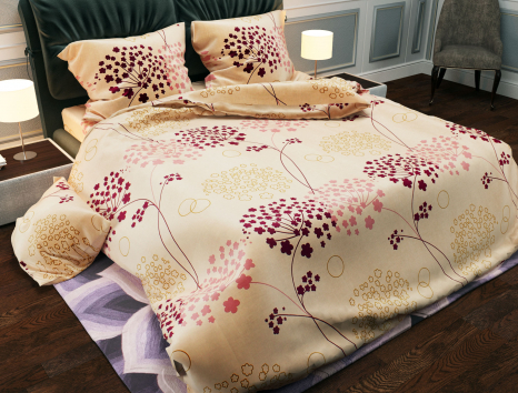 Тканина для постільної білизни Бязь "Gold" Lux GL1195