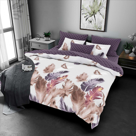 Тканина для постільної білизни Бязь "Gold" Lux GL8074 (A+B) - (50м+50м)