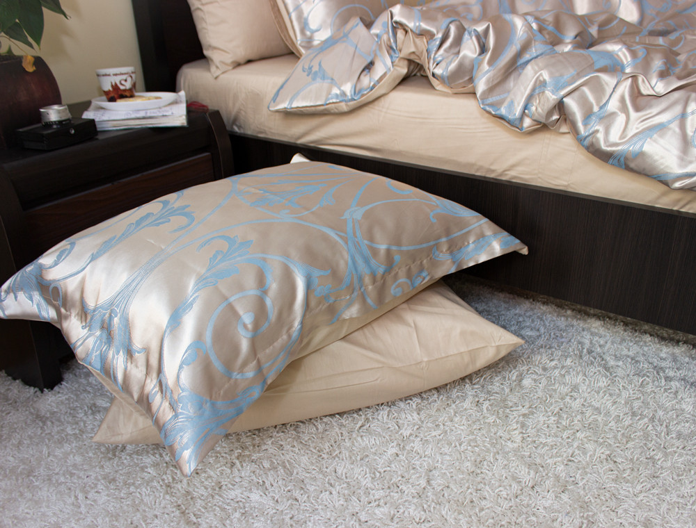 Двоспальний набір постільної білизни 180*220 із Жакарду №018AB KRISPOL™