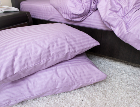 Полуторний набір постільної білизни 150*220 зі Страйп Сатину №50333 Черешенка™