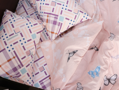 Євро-максі набір постільної білизни 200*220 із Бязі "Gold" №153589AB Черешенка™