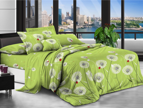 Тканина для постільної білизни Поліестер 75 PL910green (60м)