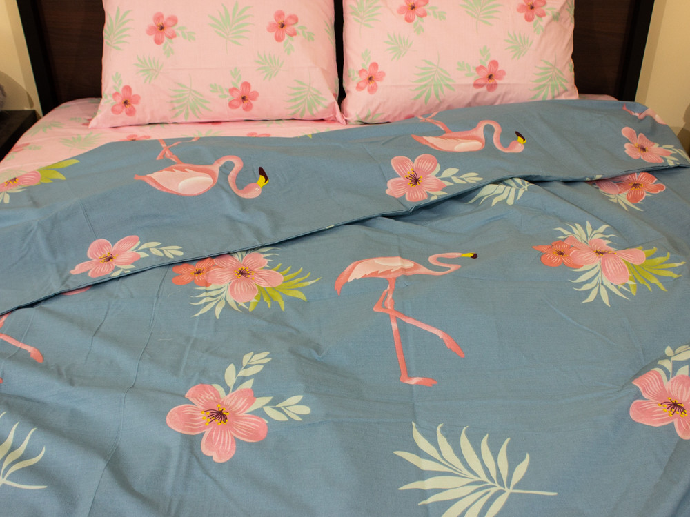 Полуторный набор постельного белья 150*220 из Бязи "Gold" №157393AB Черешенка™