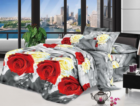 Двоспальний набір постільної білизни 180*220 із полікотону №2017371 Черешенька™