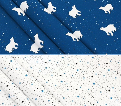 Ткань для постельного белья Ранфорс R-3386 (A+B) - (50м+50м)