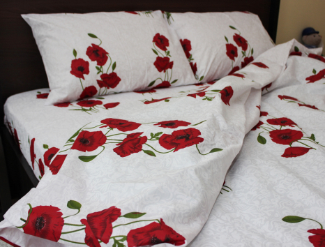 Семейный набор хлопкового постельного белья из Бязи "Gold" №156646 Черешенка™