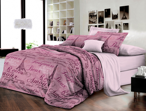 Сімейний набір постільної білизни із Ранфорсу №185003AB Черешенка™