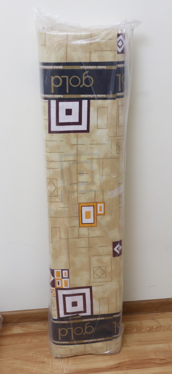 Ткань для постельного белья Бязь "Gold" Lux "Квадратная коллаборация (Бежевый)" GL3901R