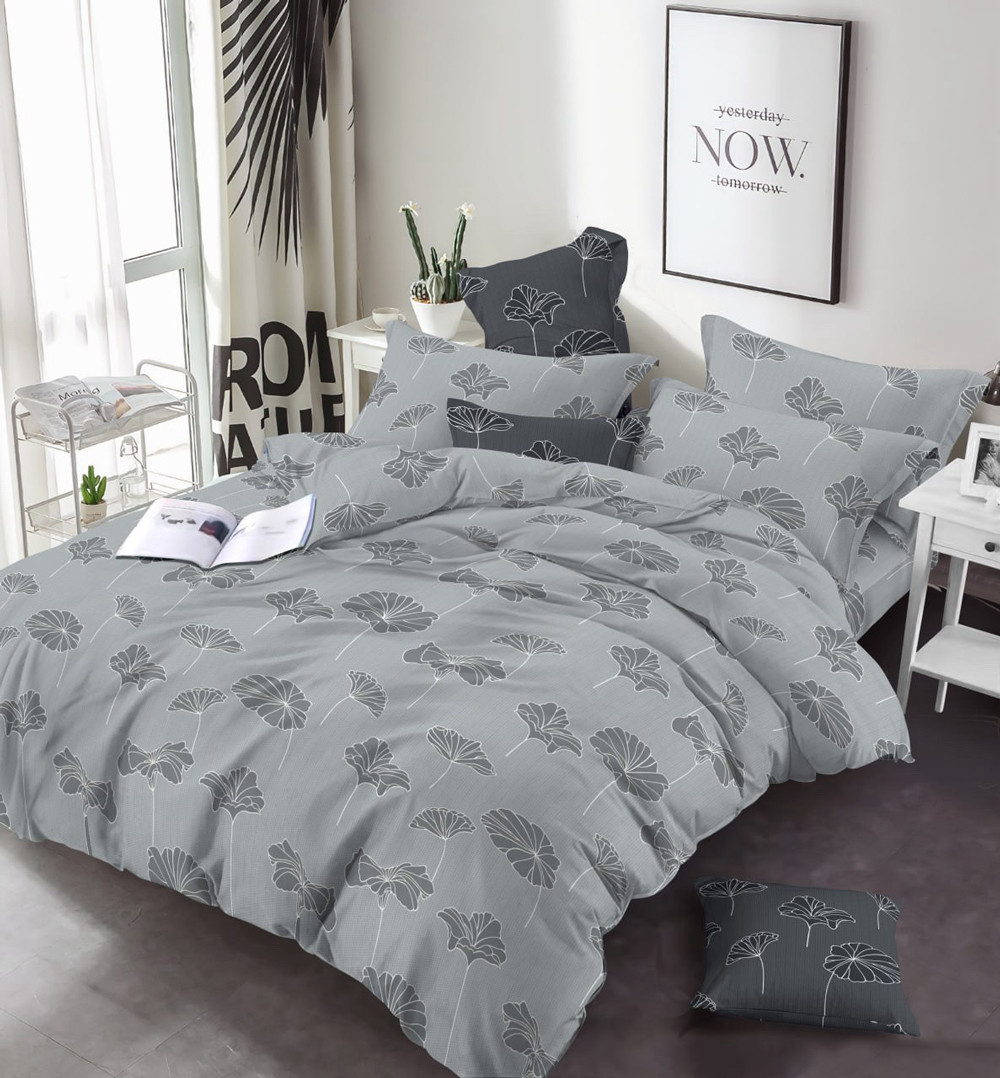 Тканина для постільної білизни Бязь "Gold" Lux GL6014Lt grey