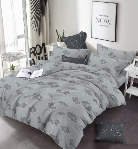 Тканина для постільної білизни Бязь "Gold" Lux GL6014Lt grey