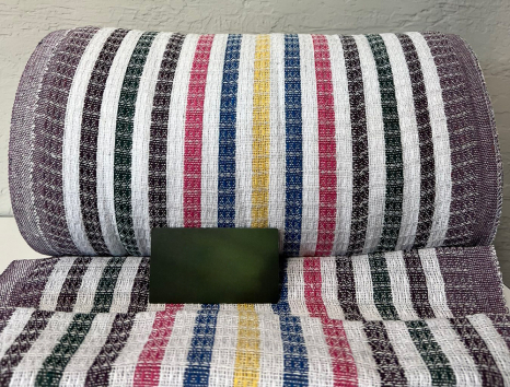 Ткань для полотенец на темно-фиолетовой основе (50м)