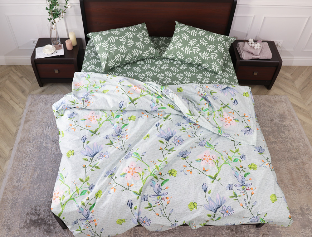 Семейный набор хлопкового постельного белья из Бязи "Gold" №151905AB Черешенка™