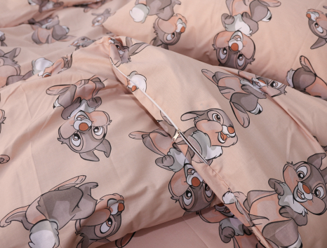 Полуторний набір постільної білизни 150*220 із Бязі "Gold" №618037 Черешенка™