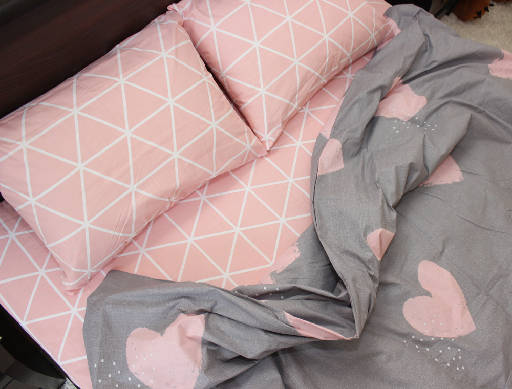 Семейный набор хлопкового постельного белья из Бязи "Gold" №152913AB Черешенка™