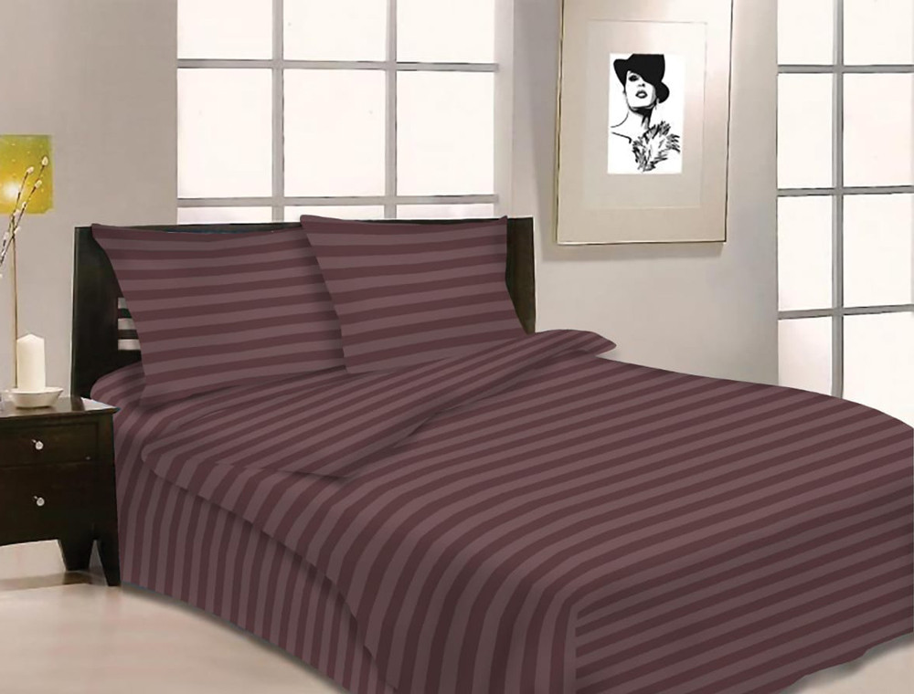 Ткань для постельного белья Бязь "Gold" Lux "Коричневая классика" GL3888