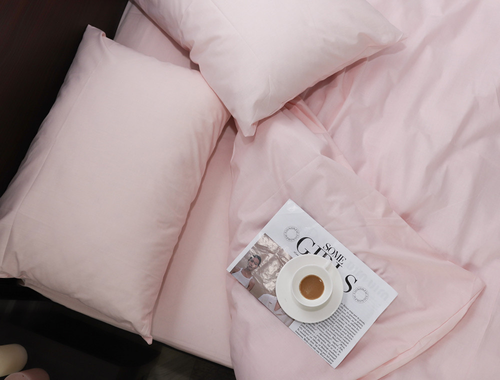 Євро-максі набір однотонної постільної білизни 200*220 із Бязі "Gold" №155520 Черешенка™