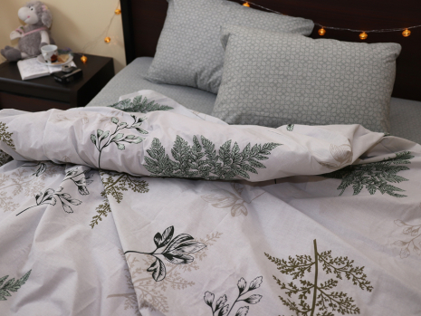 Двоспальний набір постільної білизни 180*220 із Бязі "Gold" №154205AB Черешенка™