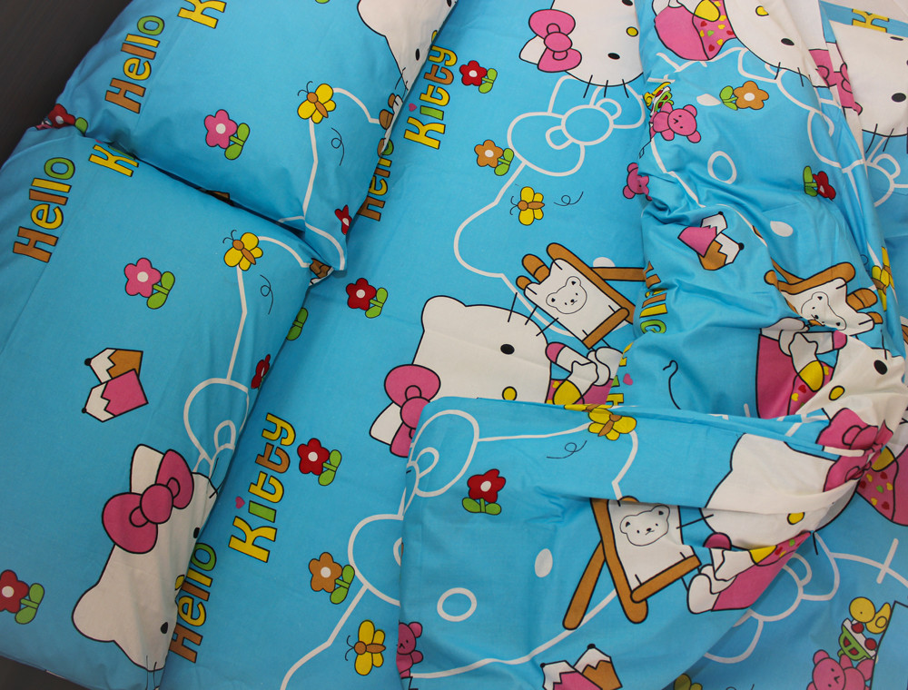 Полуторний набір постільної білизни 150*220 із Бязі "Gold" №162021 Черешенка™