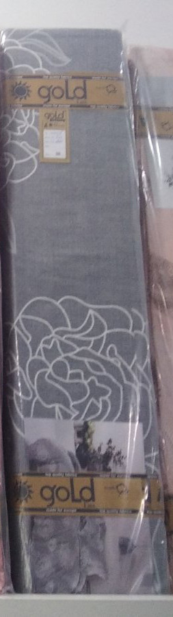 Тканина для постільної білизни Бязь "Gold" Lux GL3644gray