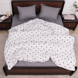 Двоспальний набір постільної білизни 180*220 із Бязі "Gold" №155099AB Черешенка™